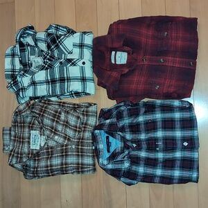 A&F, Levi’s, Tommy Hilfiger And American Eagle Flannel Shirt Collection